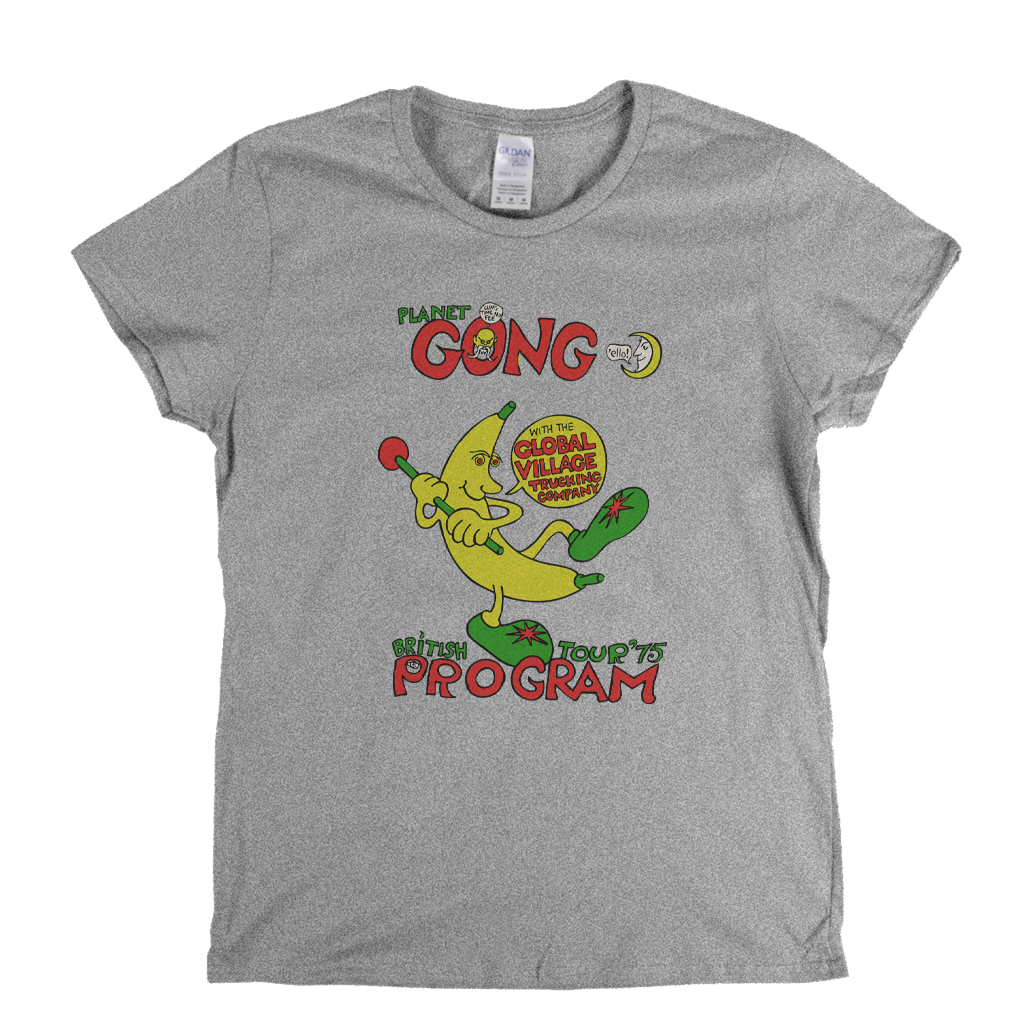 Planet Gong British Tour 75 Program Womens T-Shirt