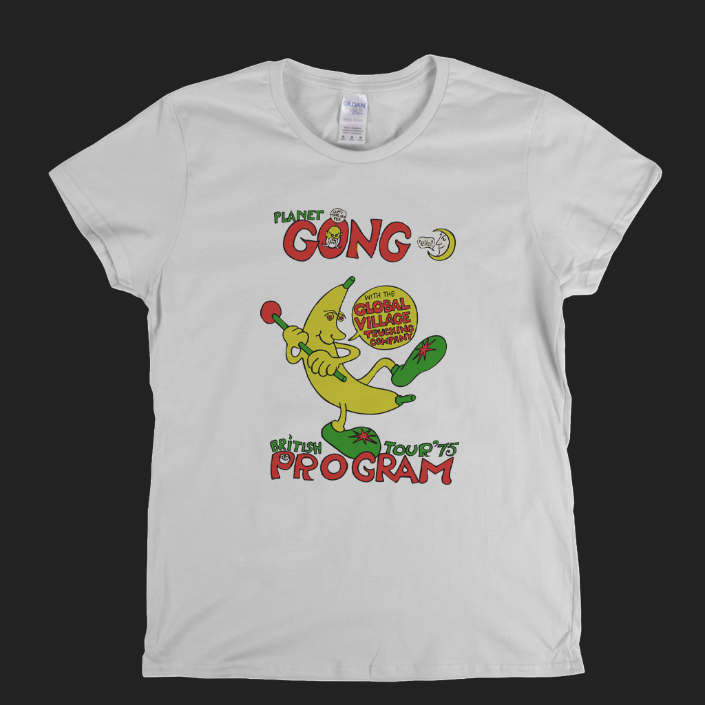 Planet Gong British Tour 75 Program Womens T-Shirt