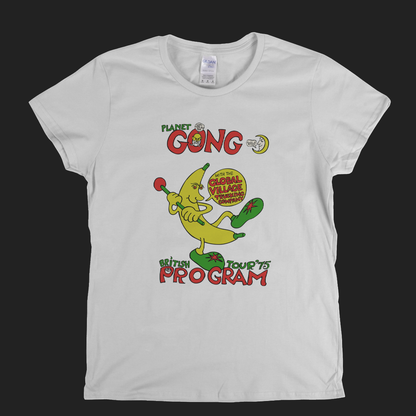 Planet Gong British Tour 75 Program Womens T-Shirt