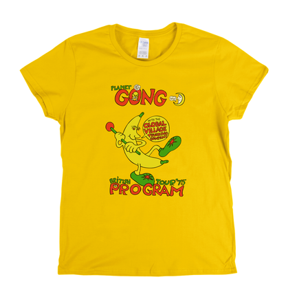 Planet Gong British Tour 75 Program Womens T-Shirt