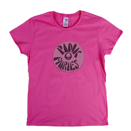 Pink Fairies Stamp Womens T-Shirt