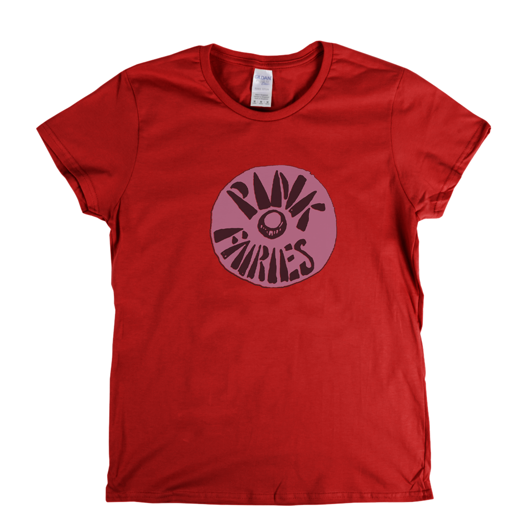 Pink Fairies Stamp Womens T-Shirt