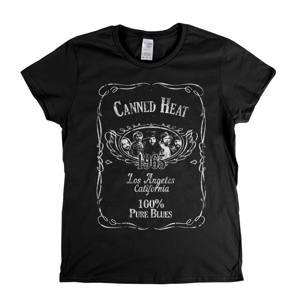 Canned Heat Liquor Label Womens T-Shirt