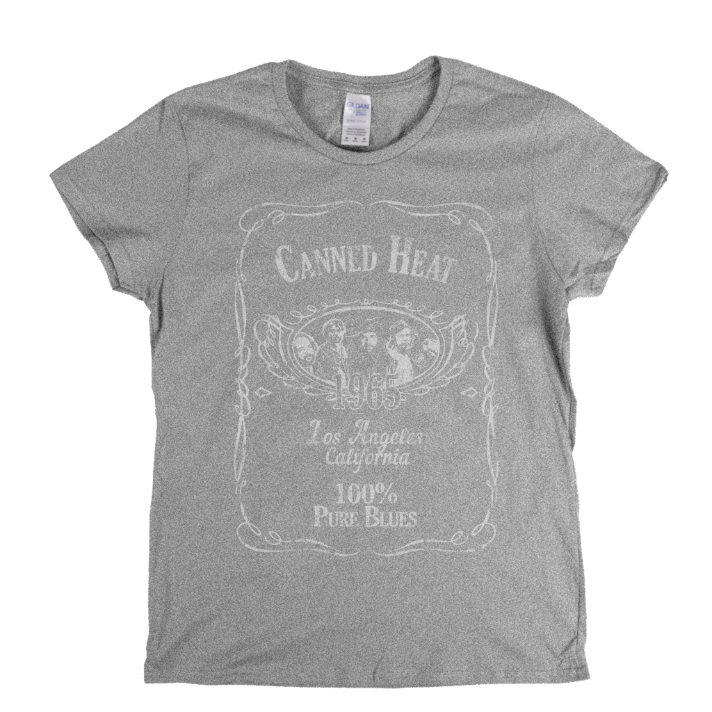 Canned Heat Liquor Label Womens T-Shirt