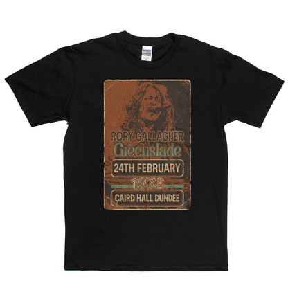 Rory Gallagher Greenslade 1973 Dundee T-Shirt