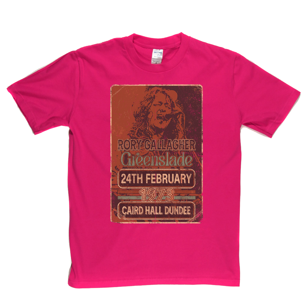 Rory Gallagher Greenslade 1973 Dundee T-Shirt