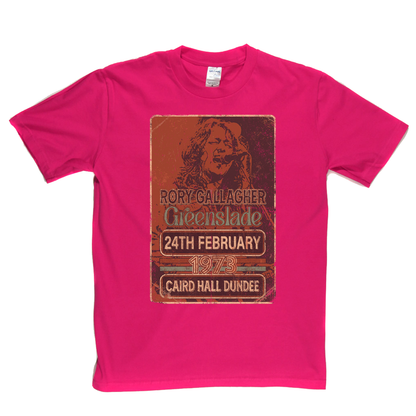 Rory Gallagher Greenslade 1973 Dundee T-Shirt