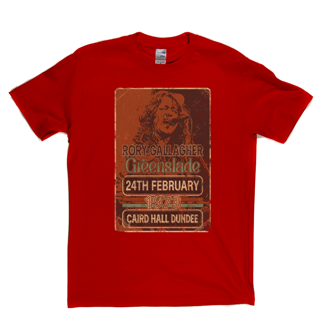Rory Gallagher Greenslade 1973 Dundee T-Shirt