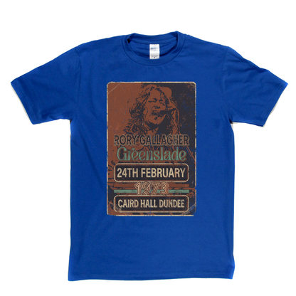 Rory Gallagher Greenslade 1973 Dundee T-Shirt