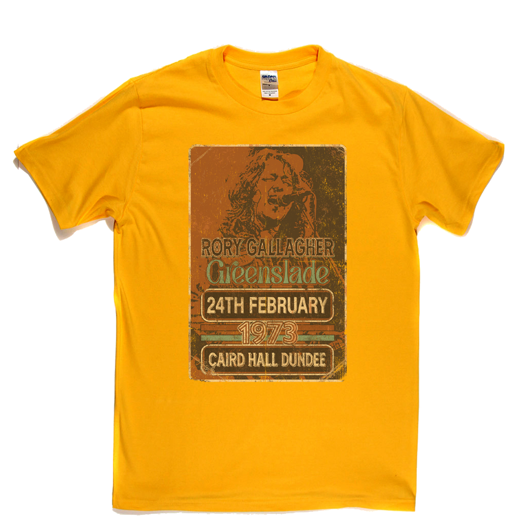 Rory Gallagher Greenslade 1973 Dundee T-Shirt