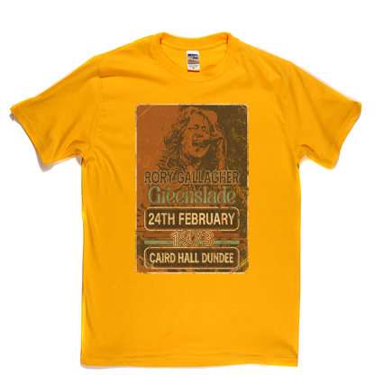 Rory Gallagher Greenslade 1973 Dundee T-Shirt