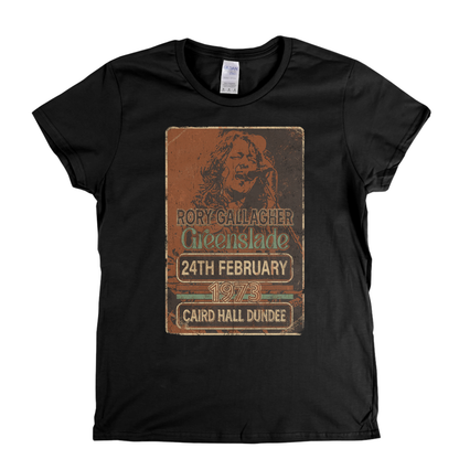 Rory Gallagher Greenslade 1973 Dundee Womens T-Shirt