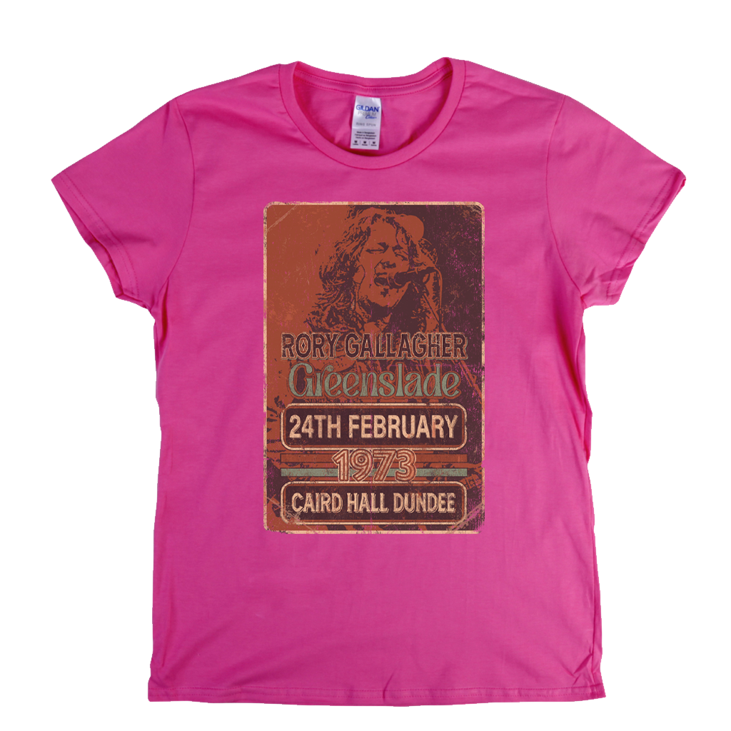 Rory Gallagher Greenslade 1973 Dundee Womens T-Shirt
