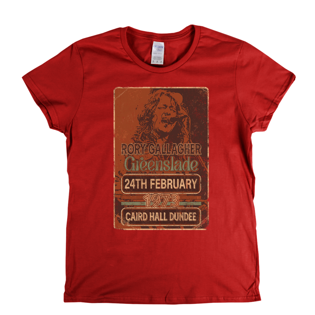Rory Gallagher Greenslade 1973 Dundee Womens T-Shirt