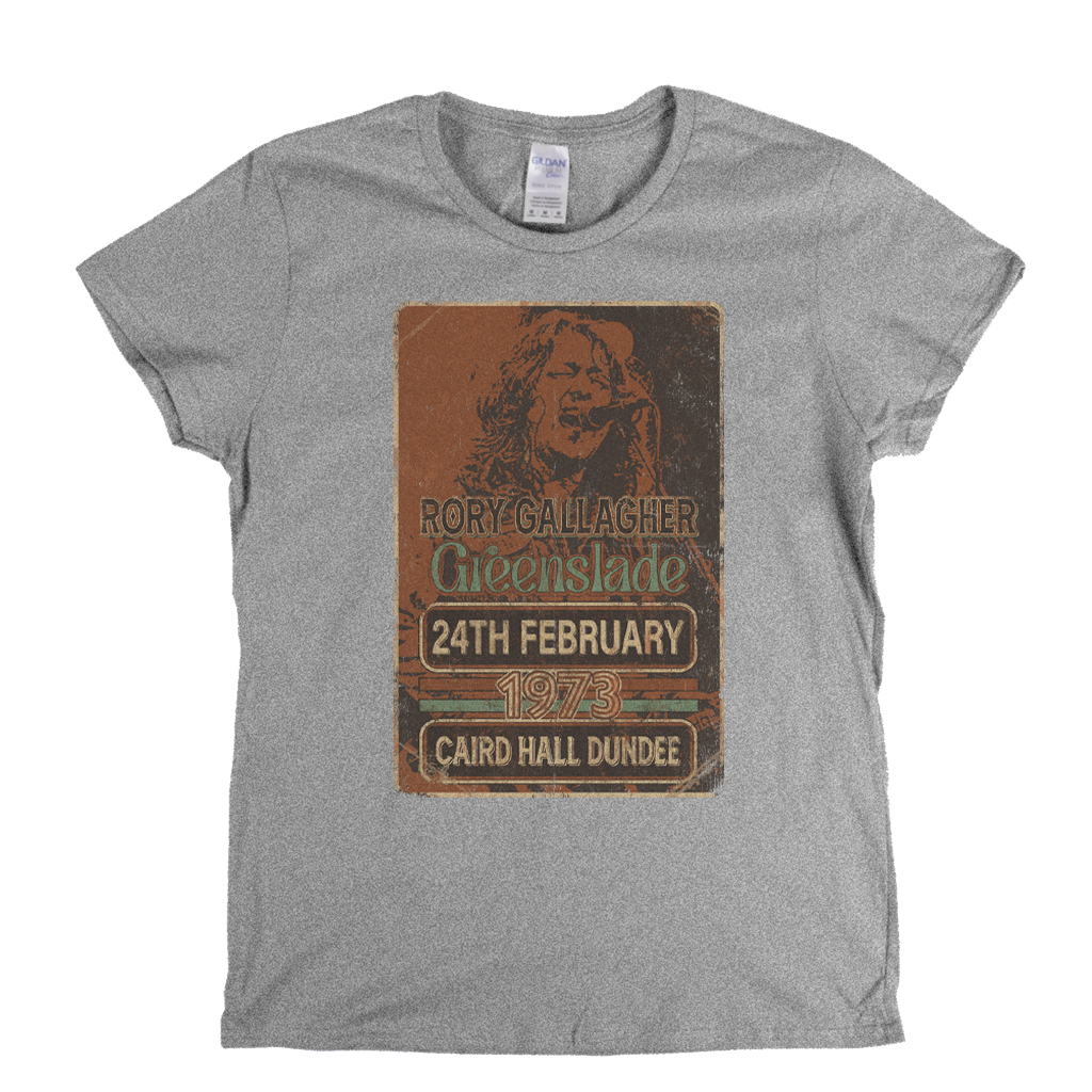 Rory Gallagher Greenslade 1973 Dundee Womens T-Shirt