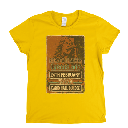 Rory Gallagher Greenslade 1973 Dundee Womens T-Shirt
