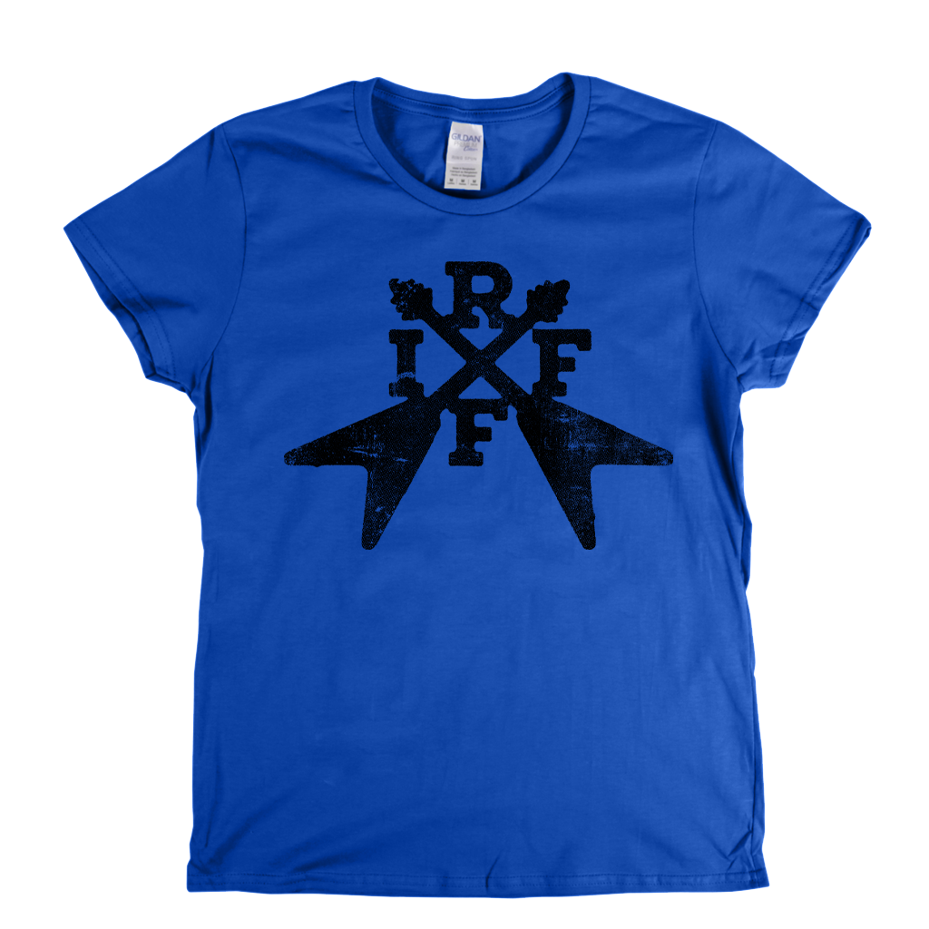 Riff Crossed Flying Vs Womens T-Shirt