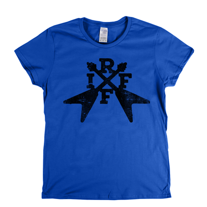 Riff Crossed Flying Vs Womens T-Shirt