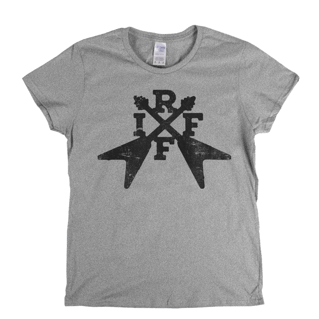 Riff Crossed Flying Vs Womens T-Shirt