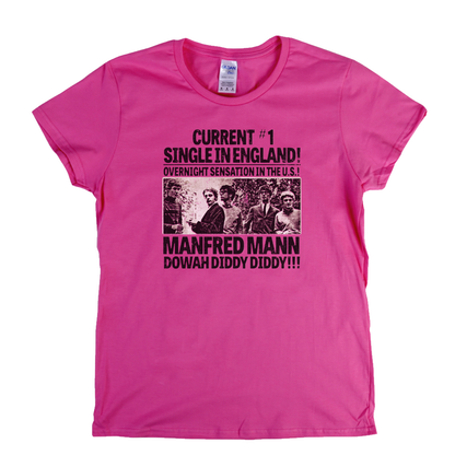 Manfred Mann Dowah Diddy Diddy Womens T-Shirt