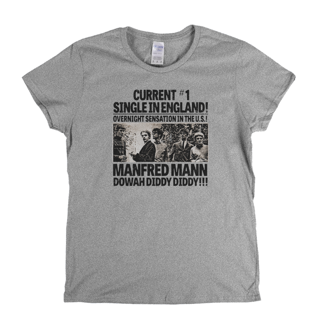 Manfred Mann Dowah Diddy Diddy Womens T-Shirt