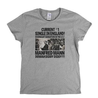 Manfred Mann Dowah Diddy Diddy Womens T-Shirt