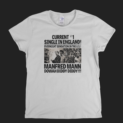 Manfred Mann Dowah Diddy Diddy Womens T-Shirt