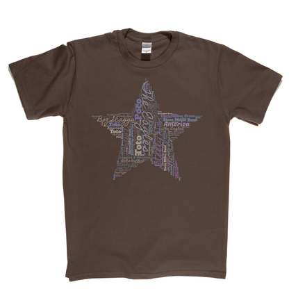 Rock Star Wordcloud T-Shirt