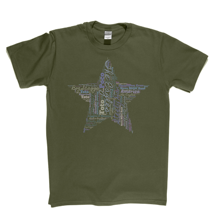 Rock Star Wordcloud T-Shirt