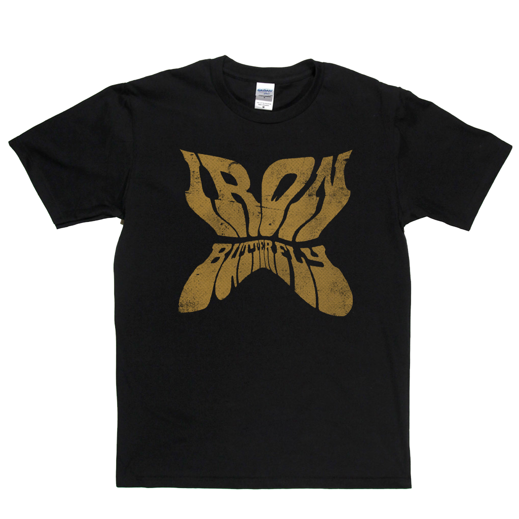 Iron Butterfly Shaped Text T-Shirt