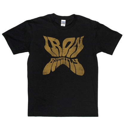 Iron Butterfly Shaped Text T-Shirt