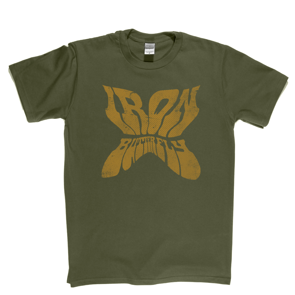 Iron Butterfly Shaped Text T-Shirt