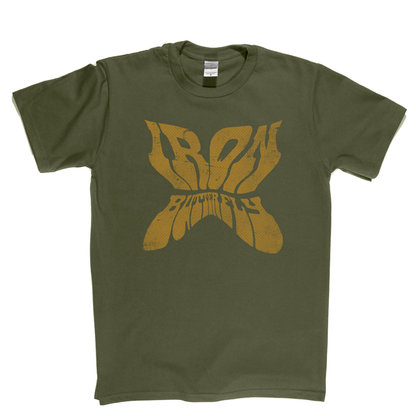 Iron Butterfly Shaped Text T-Shirt