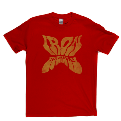 Iron Butterfly Shaped Text T-Shirt