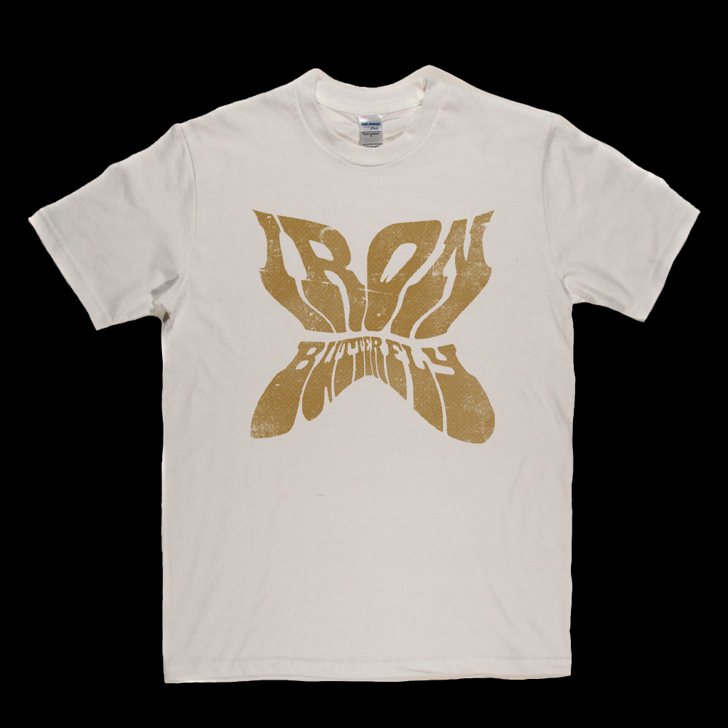 Iron Butterfly Shaped Text T-Shirt