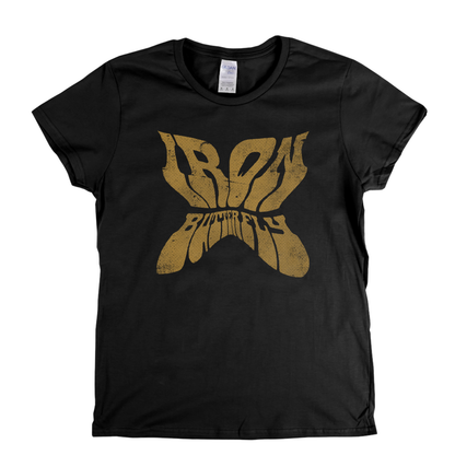 Iron Butterfly Shaped Text Womens T-Shirt