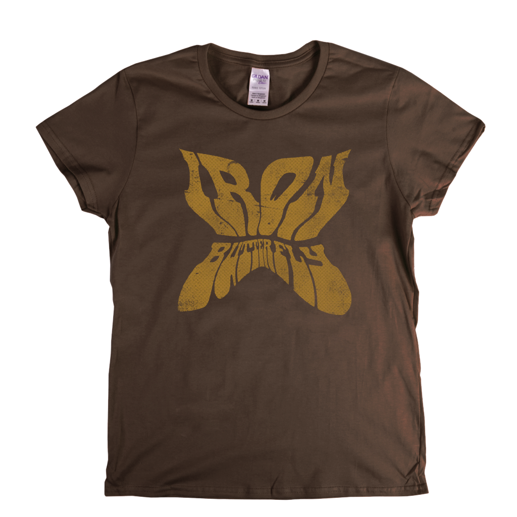 Iron Butterfly Shaped Text Womens T-Shirt