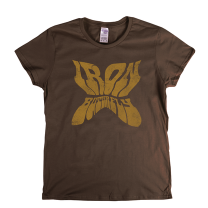 Iron Butterfly Shaped Text Womens T-Shirt