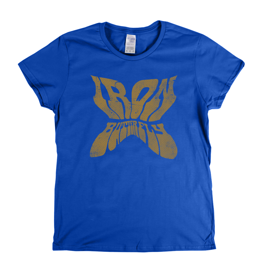 Iron Butterfly Shaped Text Womens T-Shirt