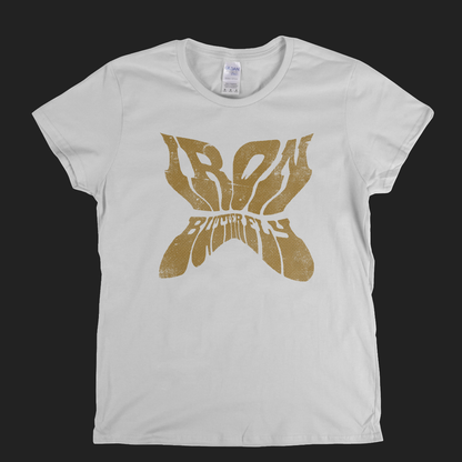 Iron Butterfly Shaped Text Womens T-Shirt