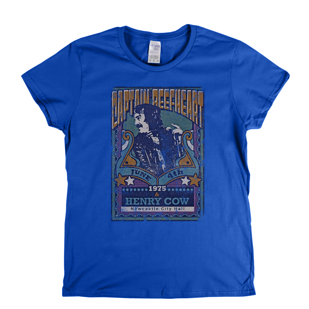 Captain Beefheart Henry Cow Gig Poster Womens T-Shirt