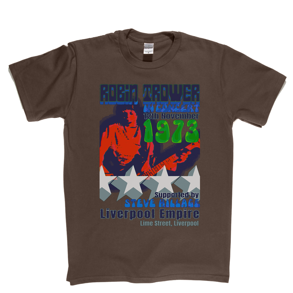 Robin Trower Steve Hillage Liverpool 1973 T-Shirt