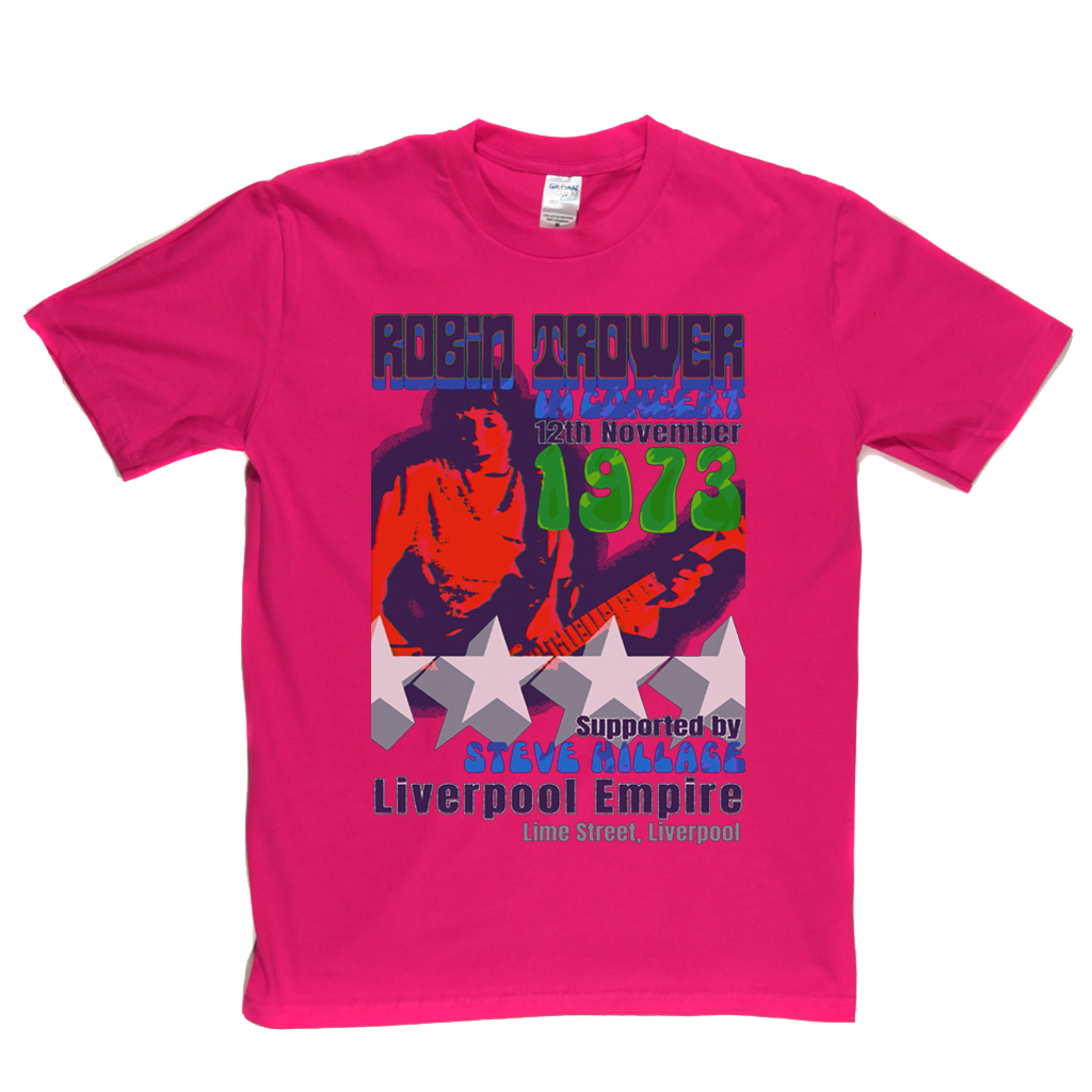 Robin Trower Steve Hillage Liverpool 1973 T-Shirt