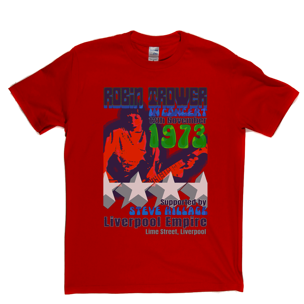 Robin Trower Steve Hillage Liverpool 1973 T-Shirt
