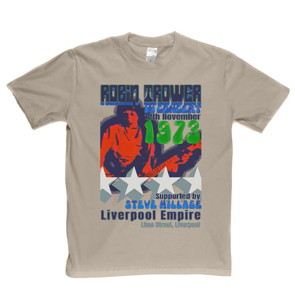 Robin Trower Steve Hillage Liverpool 1973 T-Shirt