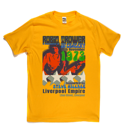 Robin Trower Steve Hillage Liverpool 1973 T-Shirt