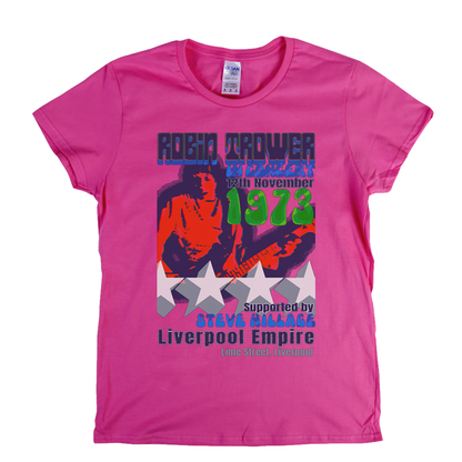Robin Trower Steve Hillage Liverpool 1973 Womens T-Shirt