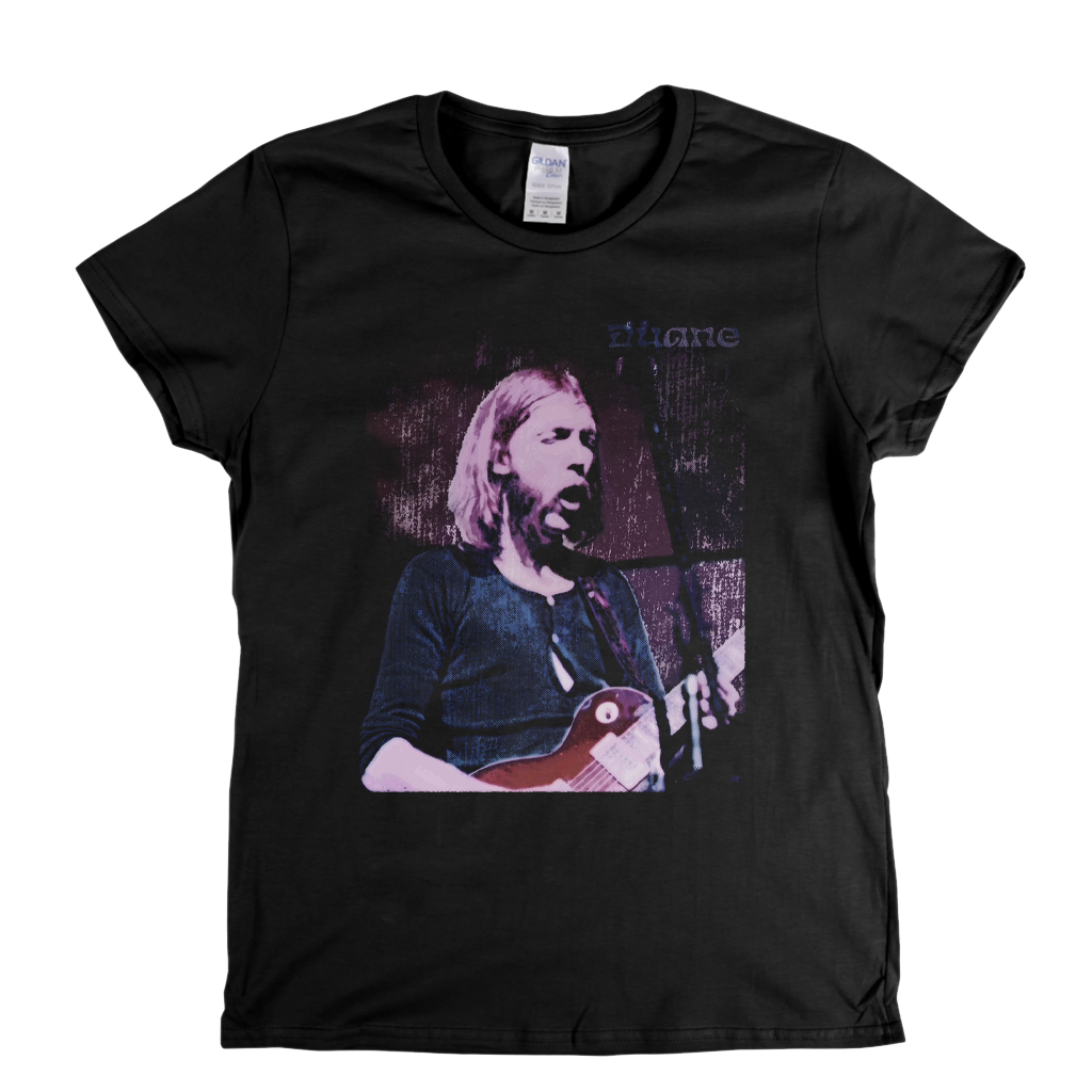 Duane Allman 1971 Late Show Womens T-Shirt