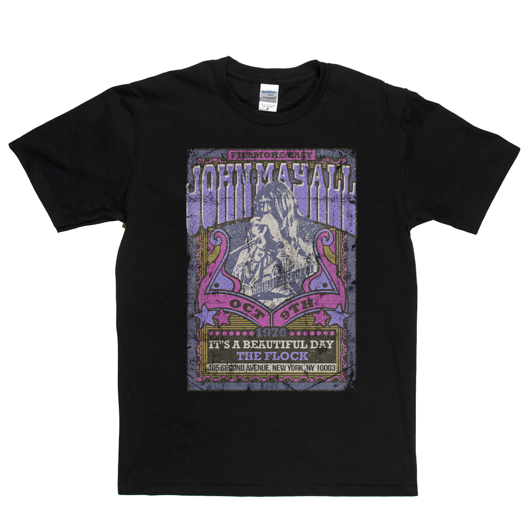 John Mayall Its A Beautiful Day The Flock Gig Poster T-Shirt