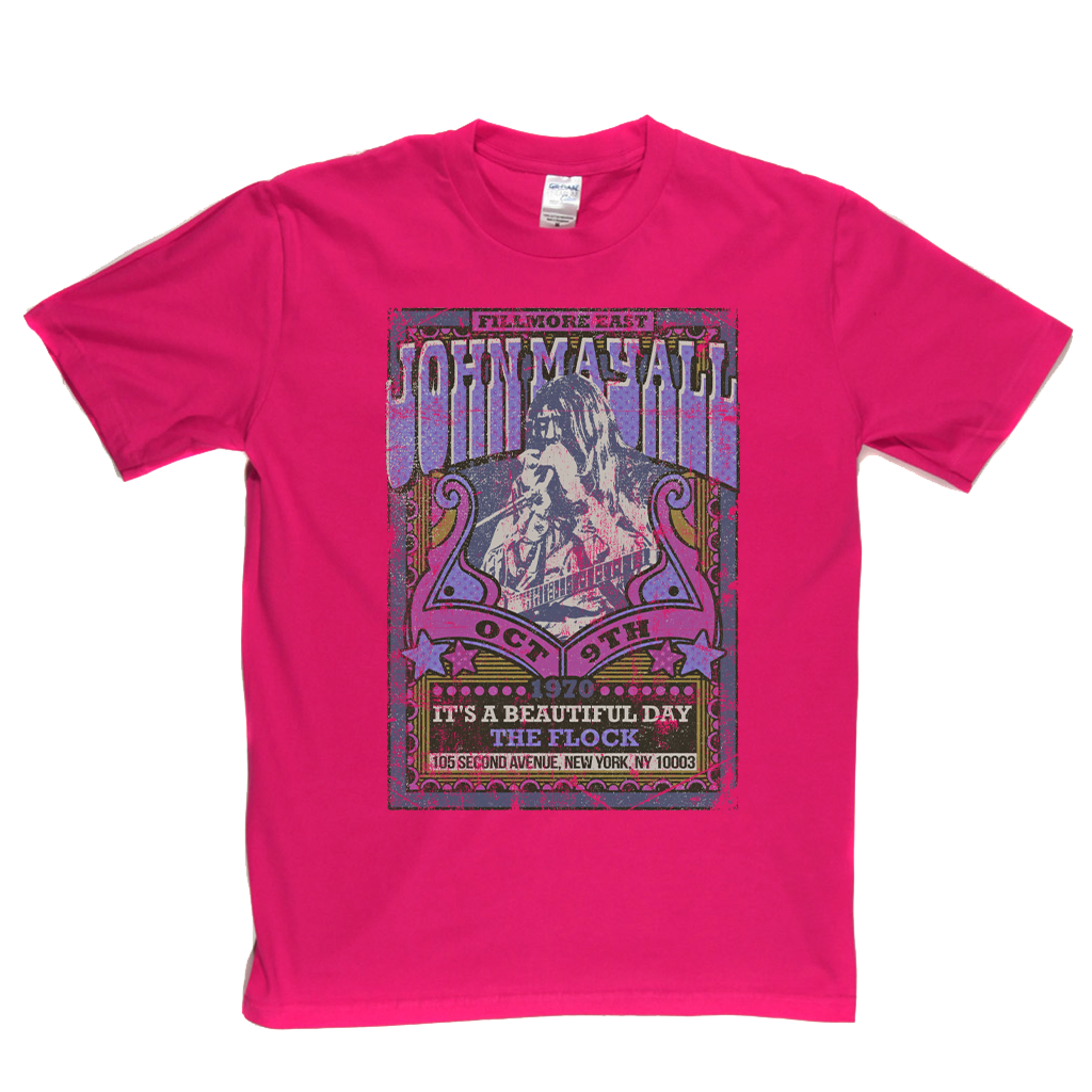 John Mayall Its A Beautiful Day The Flock Gig Poster T-Shirt